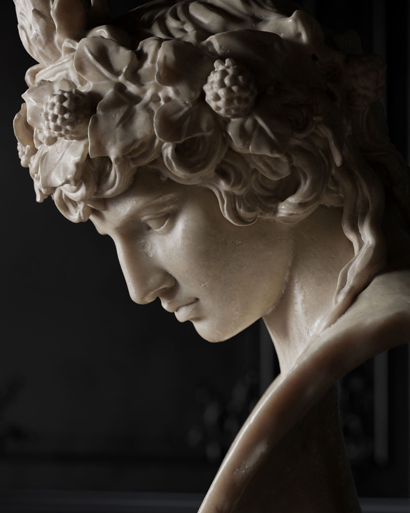 Rebusfarm Interview statue details head