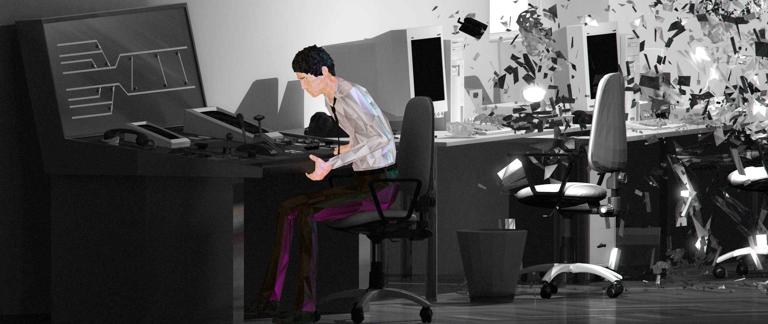 A frame from Lemonade3d´s latest short ‘Planemo’, currently running on the festival circuit.
