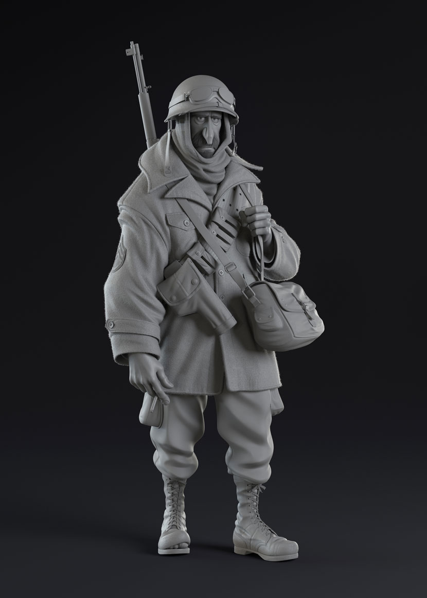 Sergeant Clay Model