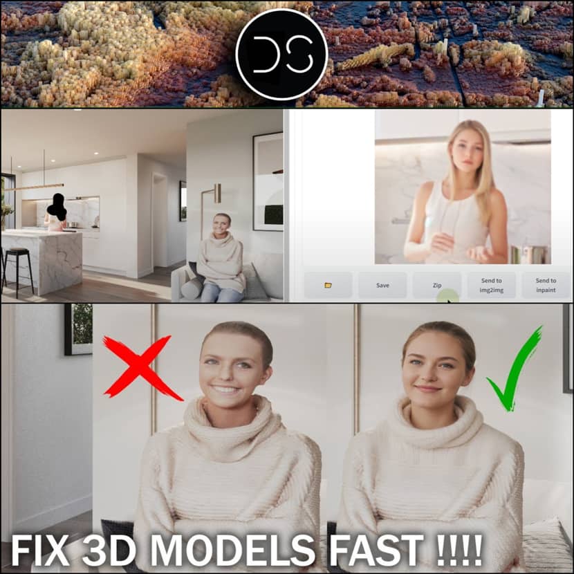 Daniel Szalapski - How to Fix 3d People Using Stable Diffusion Face Swap And In Paint / RebusFarm Daniel Szalapski - How to Fix 3d People Using Stable Diffusion Face Swap And In Paint / RebusFarm