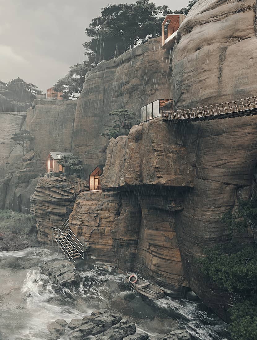 The Making of ''Cliff Cabins'' by Konstantinos Anninos The Making of ''Cliff Cabins'' by Konstantinos Anninos