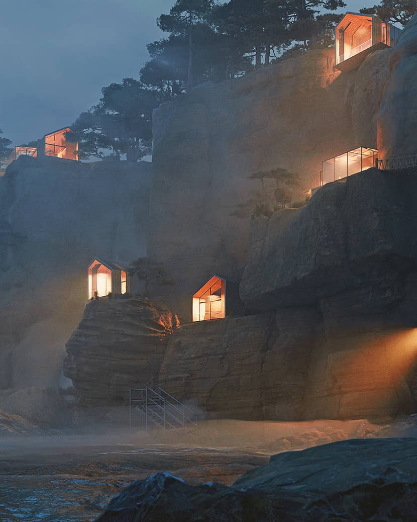 The Making of ''Cliff Cabins'' by Konstantinos Anninos The Making of ''Cliff Cabins'' by Konstantinos Anninos