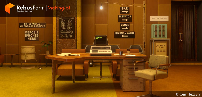 Rebusfarm Interview Cem Tezcan - Space Age Office from the 70s