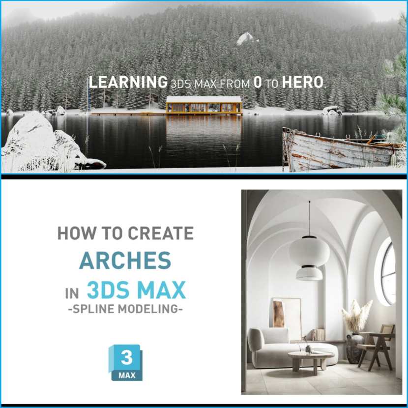 3D Corner - How to model a space with arches in 3ds Max 3D Corner - How to model a space with arches in 3ds Max