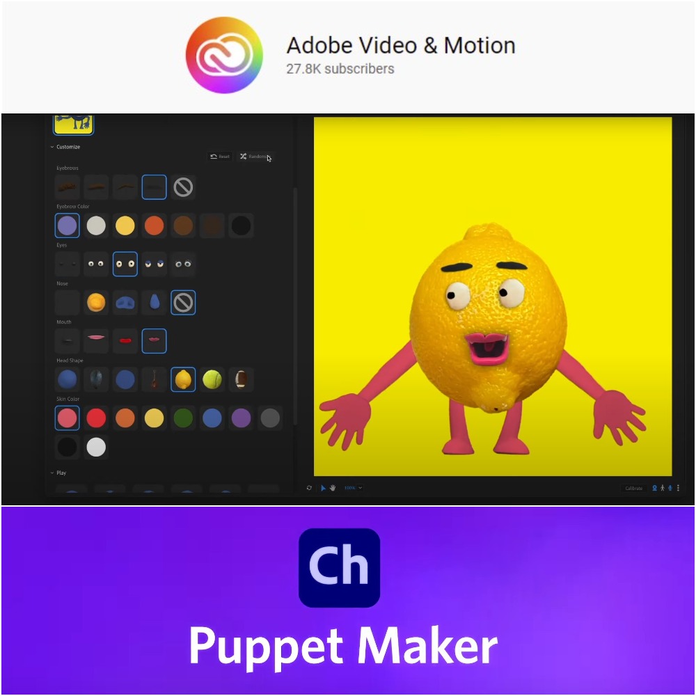 Adobe - Character Animator 22.1 - Puppet Maker update Adobe - Character Animator 22.1 - Puppet Maker update