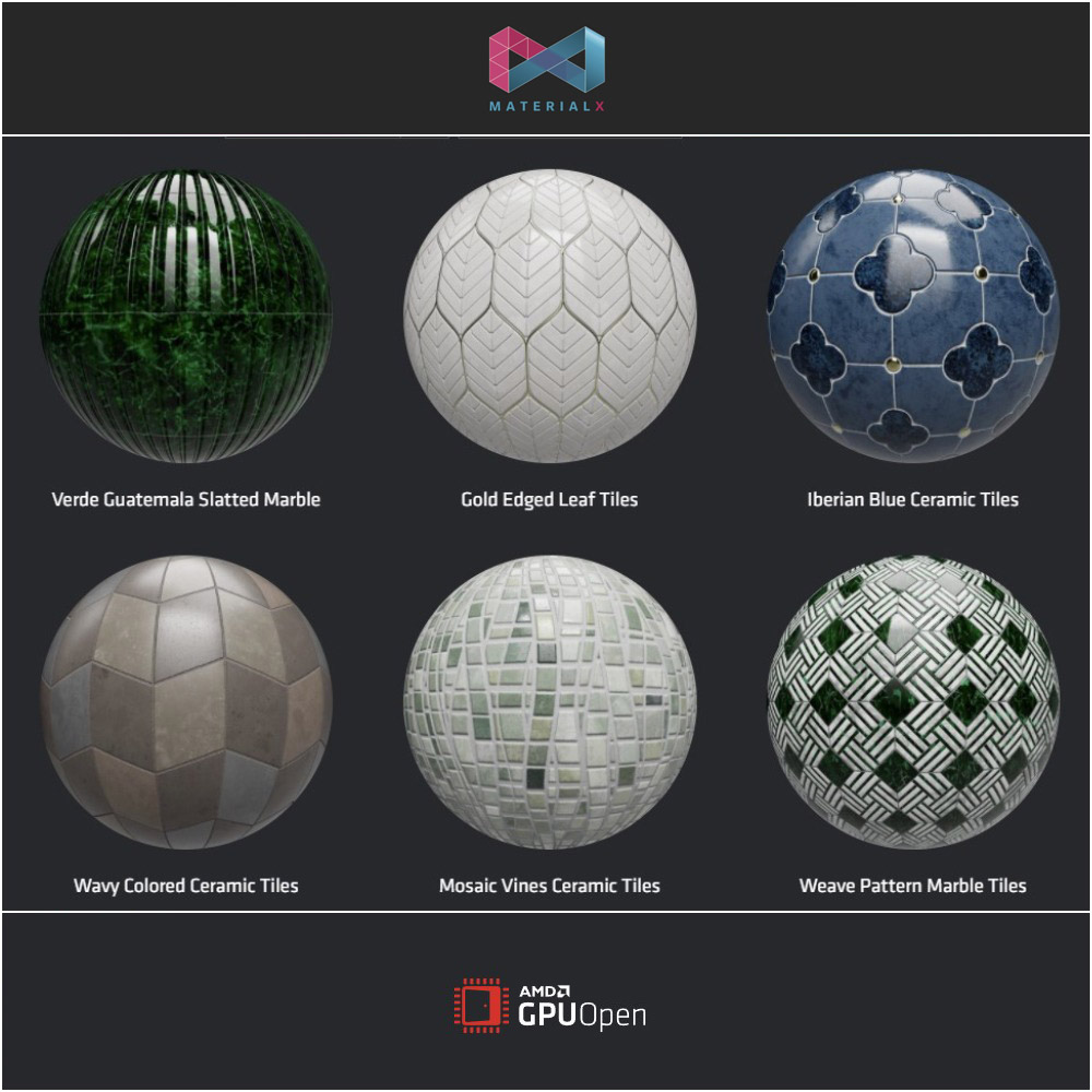 AMD - MaterialX Library - 294 Free materials AMD - MaterialX Library - 294 Free materials