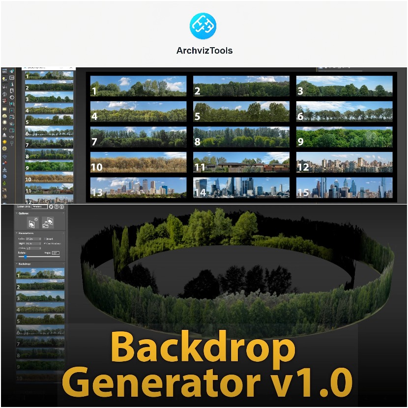 ArchvizTools - Backdrop Generator v1.0 for 3DS Max Outpost - VFX breakdown for The Wheel of Time series