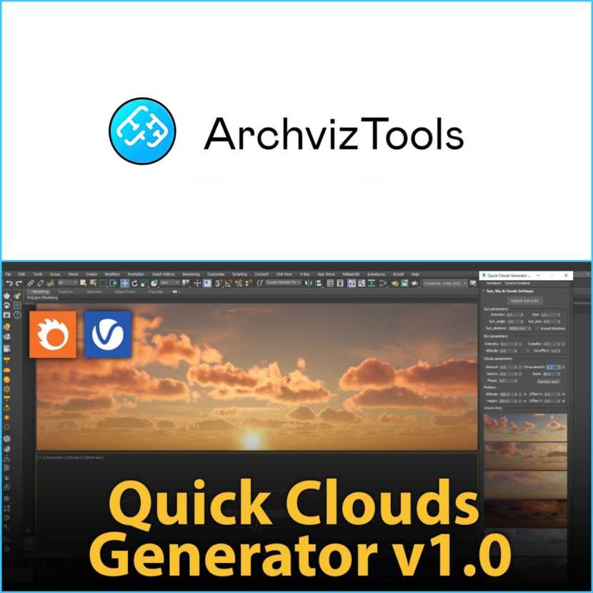 ArchvizTools - Quick Clouds Generator v1.0 ArchvizTools - Quick Clouds Generator v1.0