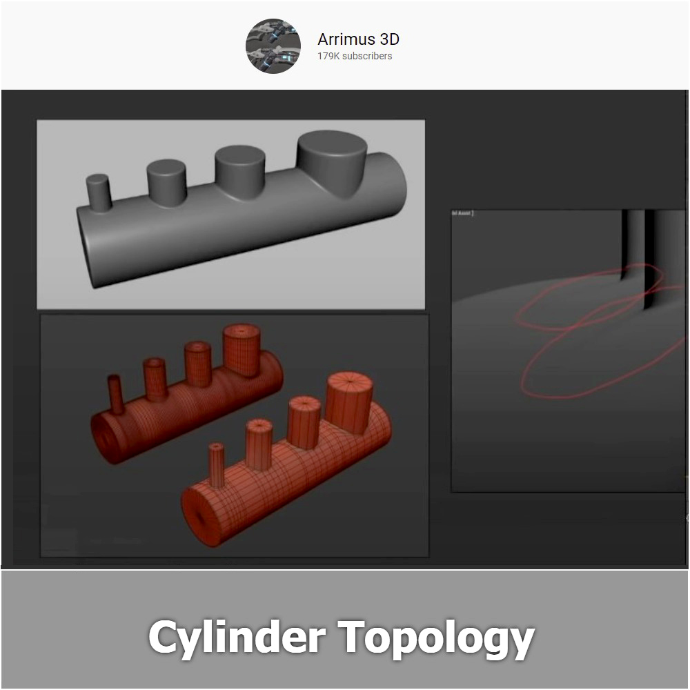 Arrimus 3D - Cylinder topology tutorial in 3DS Max Arrimus 3D - Cylinder topology tutorial in 3DS Max