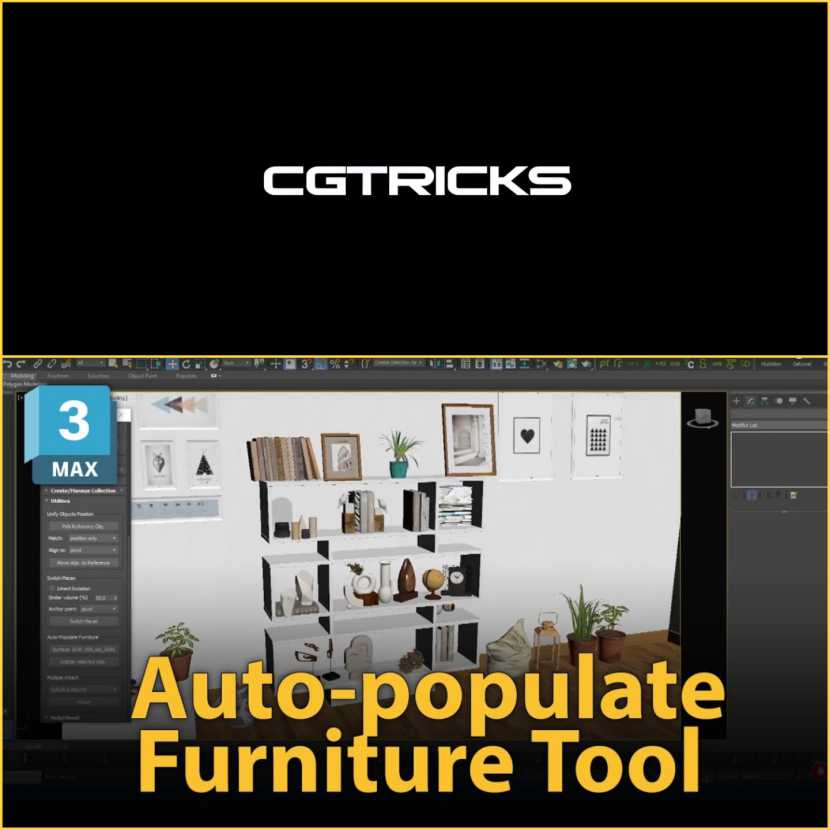 CG Tricks - Auto populate furniture Tool Randomixer tutorial CG Tricks - Auto populate furniture Tool Randomixer tutorial