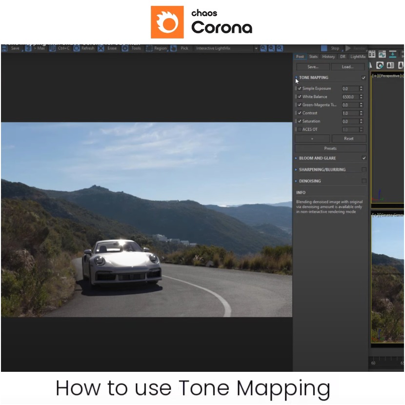 Chaos Corona - Tone Mapping in 3DS Max & Cinema4D Chaos Corona - Tone Mapping in 3DS Max & Cinema4D