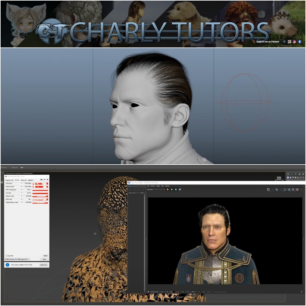 CharlyTutors - How to export Ornatrix hair from Maya to 3DS Max CharlyTutors - How to export Ornatrix hair from Maya to 3DS Max