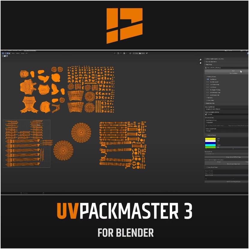 Glukoz - UVPackmaster 3 - GPU Accelerated Script for Blender Glukoz - UVPackmaster 3 - GPU Accelerated Script for Blender