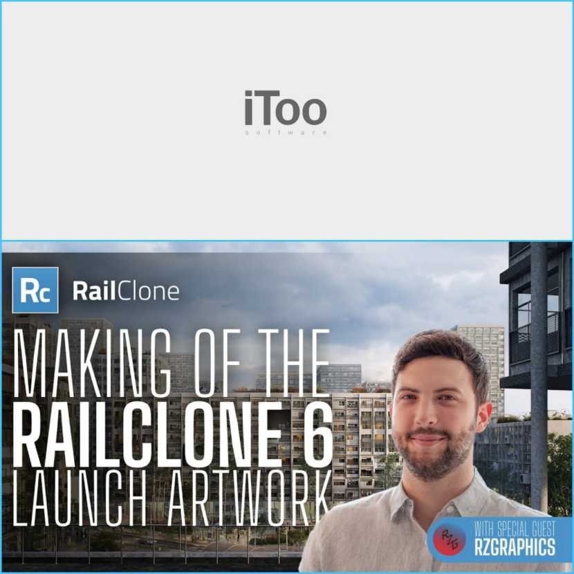 iToo Software - Making of the RailClone 6 Launch scene with RZGraphics iToo Software - Making of the RailClone 6 Launch scene with RZGraphics