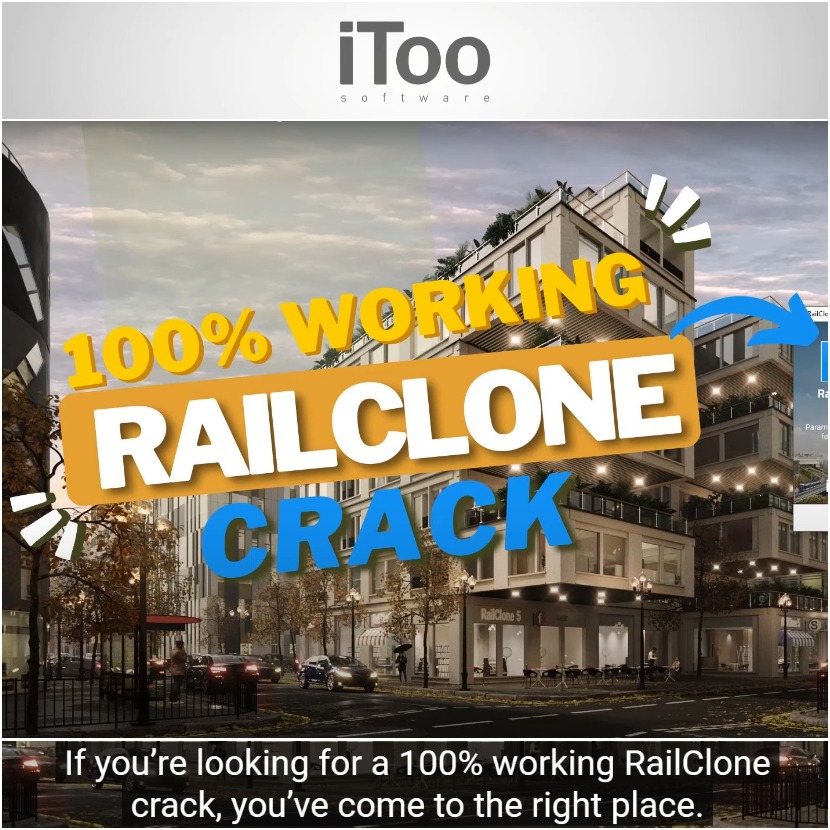 IToosoft - RailClone 100% working crack from the makers IToosoft - RailClone 100% working crack from the makers