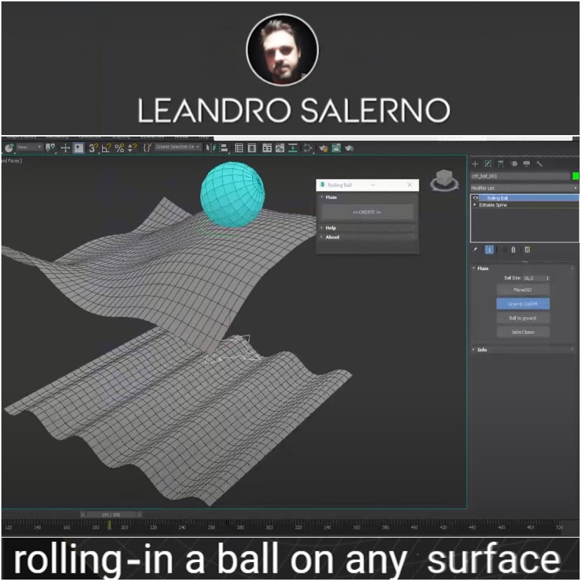 Leandro Salerno - Rolling Ball - 3dDS Max Script Leandro Salerno - Rolling Ball - 3dDS Max Script