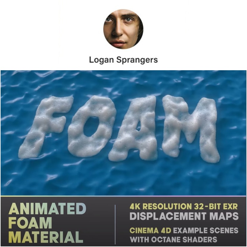 Logan Sprangers - Realistic animated 32-Bit foam material Logan Sprangers - Realistic animated 32-Bit foam material