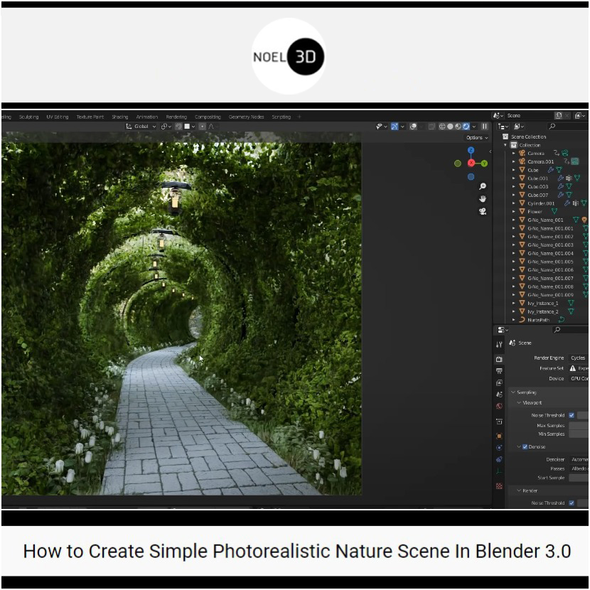 Noel-3D - Photorealistic nature scene in Blender 3.0 Noel-3D - Photorealistic nature scene in Blender 3.0
