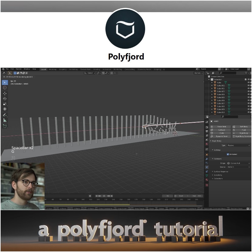 Polyfjord - How to play with rigid bodies in Blender Polyfjord - How to play with rigid bodies in Blender