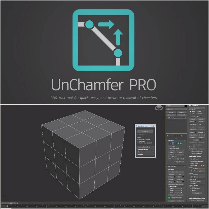 PolyHertz - UnChamfer Pro script for 3DS Max PolyHertz - UnChamfer Pro script for 3DS Max