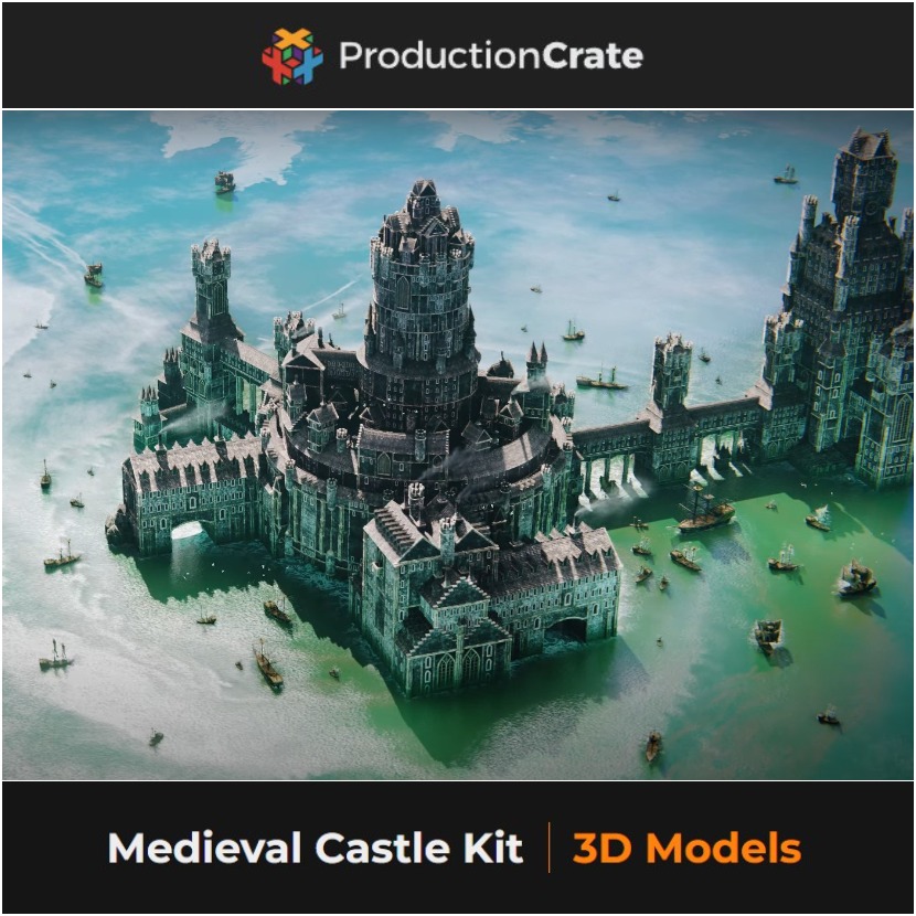Production Crate - Free 3D castle modular kit Production Crate - Free 3D castle modular kit