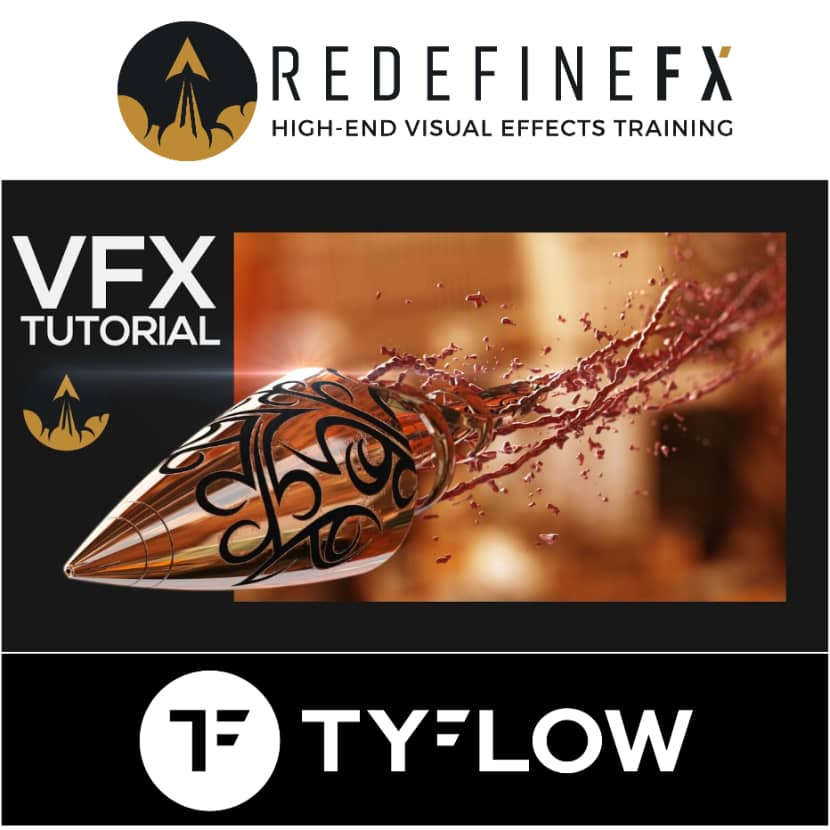 RedefineFX - Bullet Blood Trail VFX Tutorial with tyFlow, tyMesher & Vray in 3DS Max 2023 RedefineFX - Bullet Blood Trail VFX Tutorial with tyFlow, tyMesher & Vray in 3DS Max 2023
