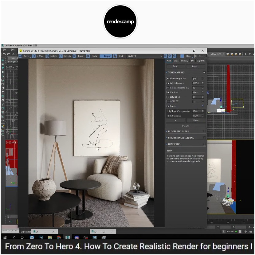 Render Camp - How to create a realistic render using Corona 8 - Beginners Render Camp - How to create a realistic render using Corona 8 - Beginners