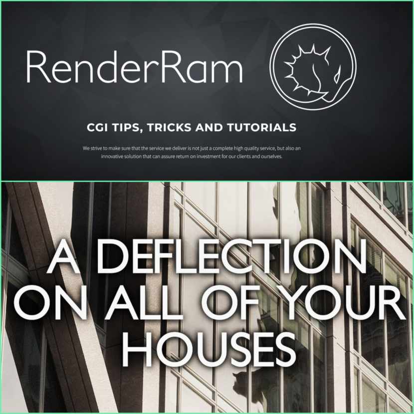 RenderRam - Window Glass Bending For Realistic Exteriors All 3D Software RenderRam - Window Glass Bending For Realistic Exteriors All 3D Software